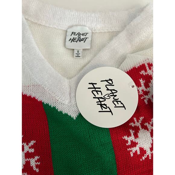 PLANET HEART NWT Acrylic "To From" Christmas Present Gift Dress Costume Size S - Picture 4 of 6